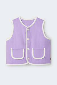 Violet Rules Quilted Vest CLEARANCE