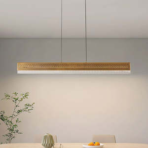 Eterna LED Pendant Light – 28W, 3000K Warm White, Matte Gold Copper, L905×W60×H2500mm