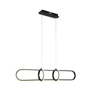 Linear Wave Pendant Light – 45W, 3000K Warm White, Matt Gold + White Acrylic, &hellip;