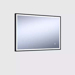 RAIN Black LED light Mirror 1500x700B Cold Light 6000k Anti-Fog IP44