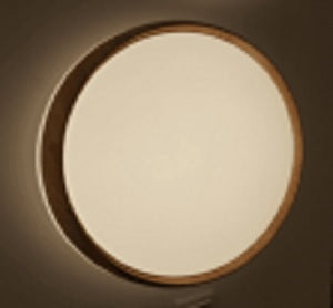 Round White Cover With Wooden Border LED Celling Light