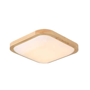 VENA Square White Cover With Wooden Border LED Celling Light