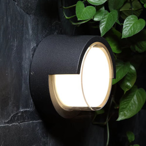 Outdoor Lighting: LUMO 12W R160 Black LED Outdoor Light