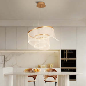 Pendant Lighting: Industrial Aluminum Iron Acrylic LED Column Light 2000mm Height 40W 3000K Warm White