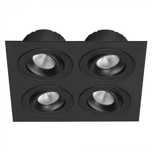 Recessed Down Lights: Quad Plate for Multiform LED Downlights BL/WH