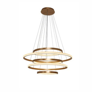 Modern LED Golden Linear Light Fixture – 1000x3500mm, Dual 38W