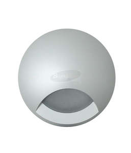 Step Lighting: FANIS Silver Frame Round Modern LED Warm White Recessed step light