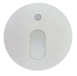 Step Lighting: EWKOA WHITE FRAME ROUND MODERN LED WARM WHITE RECESSED STEP LIGHT WITH SENSOR