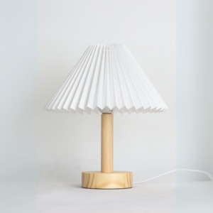 Lamp: ALMA Wooden Bedside Night Light – E27, 25W Max