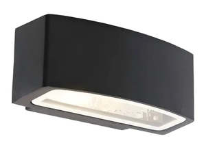 Wall Lighting: Classic Wall Light – E27 Max 60W, Die-Cast Aluminum & Clear Glass, IP44 Rated