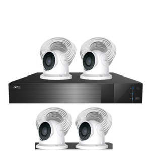 Security System: AAP CCTV-TVT-8CHNVR-4CAMKIT Set 8 Channel DVR, 4x5MP IP66 cameras