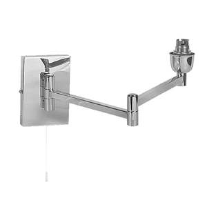 Accessories: SU-PD8163 Double Square Swing Arm Wall Bracket CH/BS