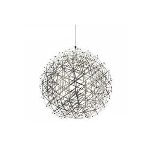 LED 92beads White Crystal Gorgeous Round Pendant Light