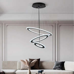 Stairs And Passage Areas: HARMONY LED 3 Ring Pendant Light