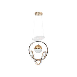 AURAWALL Gold Circle LED Modern Design Pendant Light Golden