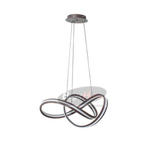 Stairwell Lighting: SPARK Modern Design LED White  Curved Pendant Light