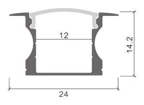 LED strip channel LX-1201