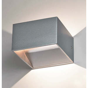 Wall Lighting: SU-WL167 5W LED Metal Cube Wall Light SI/WH