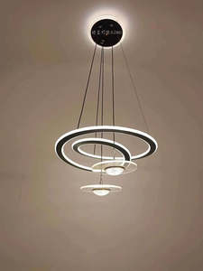 Eclipse Duo 500mm Acrylic LED Chandelier