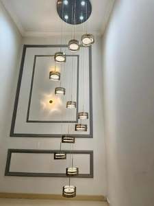 Modern Spiral Cascade LED Pendant Light