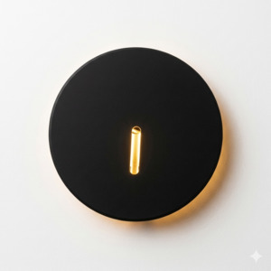 Lighting 1: Aura Circular LED Step Light Black
