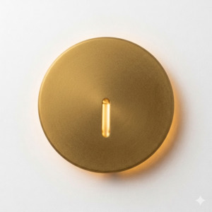 Lighting 1: Aura Circular LED Step Light Golden