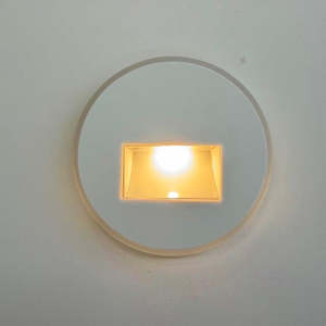 Circular LED Step Light Wide Angle Aperture White