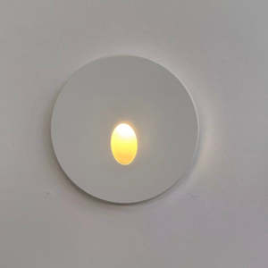 Lighting 1: Modern Round LED Step Light White
