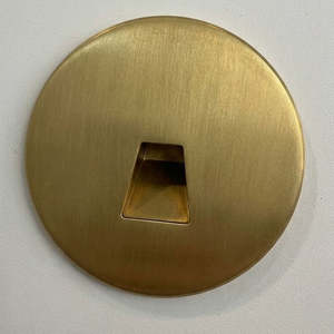Aluminum Round Step Light Matte Gold