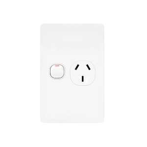 iluxlite Single Powerpoint 10A Vertical White