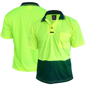 Safe-T-Tec Short Sleeve Polo Yellow/Bottle (801084)