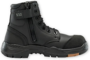 STEEL BLUE Argyle Work Boots Black (317532)