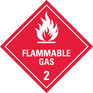 Dangerous Goods Label Class 2 Flammable Gas
