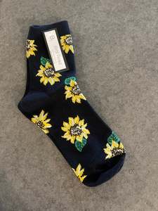 Apparel: Sunflower socks Black