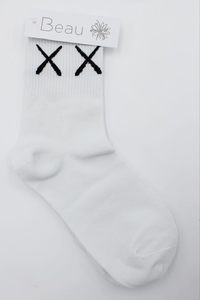 Apparel: White Kisses Socks (price per pair)