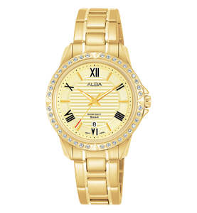 Alba: Alba Prestige Women's Gold Stainless Steel Dress Watch AH7W92X1