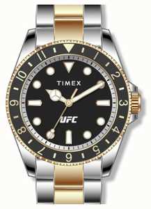 Timex X Ufc: Timex x UFC Debut Black Dial / Two-Tone Stainless Steel