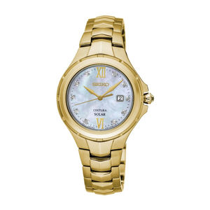 Cotura: Seiko Ladies Coutura Ladies Solar SUT310P With Diamond Certificate