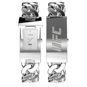 Limited Edition: Timex x UFC Championship ID Bracelet Watch Silver TW2V55600