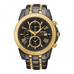 Grand Sports: SSC218P SEIKO LE GRAND SPORT GOLD SOLAR CHRONOGRAPH WATCH