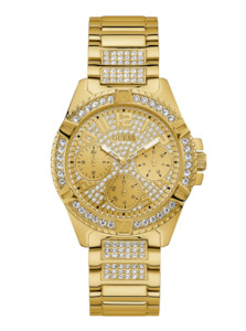 Guess Watches: Guess W1156L2 Gold Lady Frontier Crystal Watch
