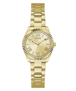 Guess Watches: GUESS Ladies Gold Tone Analog Watch