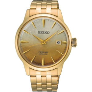 Seiko: SRPK46J1 SEIKO Presage Cocktail Time Gold Watch