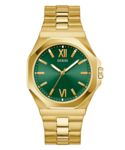 Watches: GW0849G2 GUESS Men's Gold Tone Analogue Watch