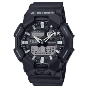 G Shock: GA010-1A1 Black G-Shock Dual Time Watch