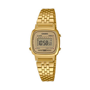 Casio: Casio Ladies Gold Digital Watch LA670WETG-9A