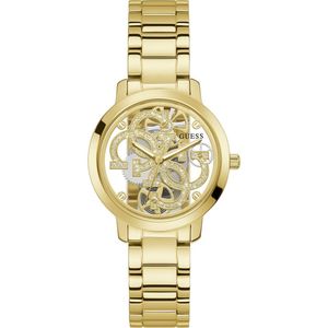 Womens: GUESS GW0300L2 QUATTRO CLEAR GOLD WATCH
