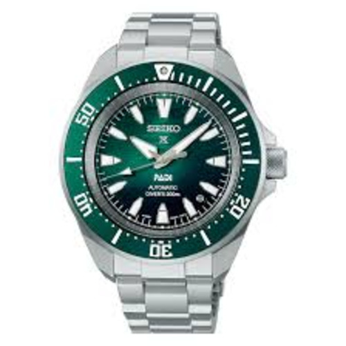 Seiko: Seiko Prospex PADI 60th Anniversary 4R Automatic 200M WR Diver’s Watch In Underwater Green – SRPL53K1