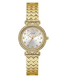 Watches: Guess Ladies Enchantment Gold Dial Watch – GW0763L2