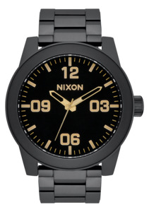 Watches: Nixon Corporal SS Matte Black / Gold